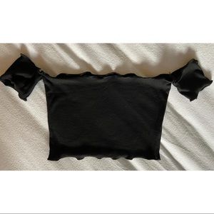 SHEIN Black off the shoulder crop top